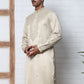 Men Silk Blend Festive Embroidered Kurtas ( ANMKO 286Beige-2 Beige-2 )