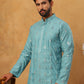 Viscose Rayon Mirror-Work Kurta ( ANMKO 290Blue )