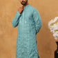 Viscose Rayon Mirror-Work Kurta ( ANMKO 290Blue )