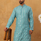 Viscose Rayon Mirror-Work Kurta ( ANMKO 290Blue )