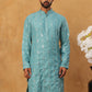 Viscose Rayon Mirror-Work Kurta ( ANMKO 290Blue )