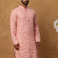 Viscose Rayon Mirror-Work Kurta ( ANMKO 290Peach )