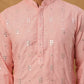 Viscose Rayon Mirror-Work Kurta ( ANMKO 290Peach )