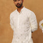 Viscose Rayon Mirror-Work Kurta ( ANMKO 290White )