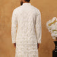 Viscose Rayon Mirror-Work Kurta ( ANMKO 290White )