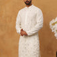 Viscose Rayon Mirror-Work Kurta ( ANMKO 290White )