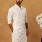 Viscose Rayon Mirror-Work Kurta ( ANMKO 290White )