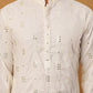 Viscose Rayon Mirror-Work Kurta ( ANMKO 290White )