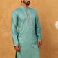 Embroidered Silk-Blend Kurta ( ANMKO 292Sky )