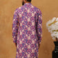 Thread Work & Printed Cotton Blend Kurta ( ANMKO 297Blue )