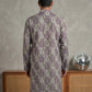 Thread Work & Printed Cotton Blend Kurta ( ANMKO 297Purple )