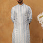 Men Silk Blend Festive Embroidered Kurta ( ANMKO 299Blue )
