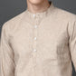 Solid Casual Short Kurta for Men ( ANMKO 302Beige )