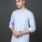 Solid Casual Short Kurta for Men ( ANMKO 302Blue )