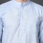 Solid Casual Short Kurta for Men ( ANMKO 302Blue )