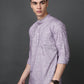 Solid Casual Short Kurta for Men ( ANMKO 302Purple )