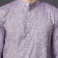 Solid Casual Short Kurta for Men ( ANMKO 302Purple )