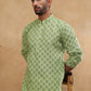 Cotton Blend All-Over Printed Kurta ( ANMKO 305Green )