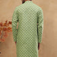 Cotton Blend All-Over Printed Kurta ( ANMKO 305Green )
