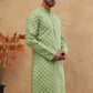 Cotton Blend All-Over Printed Kurta ( ANMKO 305Green )