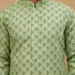 Cotton Blend All-Over Printed Kurta ( ANMKO 305Green )