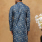 Cotton Blend Printed Kurta ( ANMKO 307Blue )
