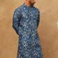 Cotton Blend Printed Kurta ( ANMKO 307Blue )