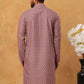 Cotton Blend Printed & Embroidered Kurta ( ANMKO 308Red )