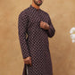 Classic Printed Cotton Blend Kurta ( ANMKO 310Maroon )