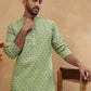 Cotton Blend All-Over Printed Kurta ( ANMKO 311Green )