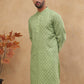 Cotton Blend All-Over Printed Kurta ( ANMKO 311Green )