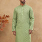 Cotton Blend All-Over Printed Kurta ( ANMKO 311Green )