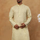 Cotton Blend All-Over Printed Kurta ( ANMKO 311Yellow )
