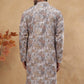 Traditional Printed Cotton Blend Kurta ( ANMKO 313Brown )