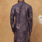 Traditional Printed Cotton Blend Kurta ( ANMKO 313Purple )
