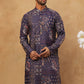 Traditional Printed Cotton Blend Kurta ( ANMKO 313Purple )