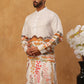 Ethnic Printed and Thread Work Kurta ( ANMKO 314Off-White )