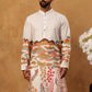 Ethnic Printed and Thread Work Kurta ( ANMKO 314Off-White )