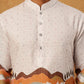 Ethnic Printed and Thread Work Kurta ( ANMKO 314Off-White )