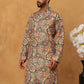 Printed Cotton Blend Kurta ( ANMKO 316Orange )