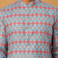Printed Cotton Blend Kurta ( ANMKO 316Sky )