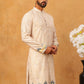 Printed Cotton Blend Kurta with Thread Work ( ANMKO 319Peach )