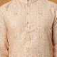 Printed Cotton Blend Kurta with Thread Work ( ANMKO 319Peach )