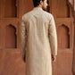 Men’s Ethnic Printed Kurta ( ANMKO 322Beige )
