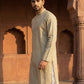 Men’s Ethnic Printed Kurta ( ANMKO 322Beige )