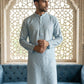 Men’s Ethnic Printed Kurta ( ANMKO 322Sky )