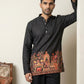 Premium Cotton Blend Printed Ethnic Kurtas ( ANMKO 333 Black )