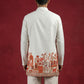 Premium Cotton Blend Printed Ethnic Kurtas ( ANMKO 333 White )