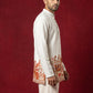 Premium Cotton Blend Printed Ethnic Kurtas ( ANMKO 333 White )