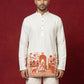 Premium Cotton Blend Printed Ethnic Kurtas ( ANMKO 333 White )